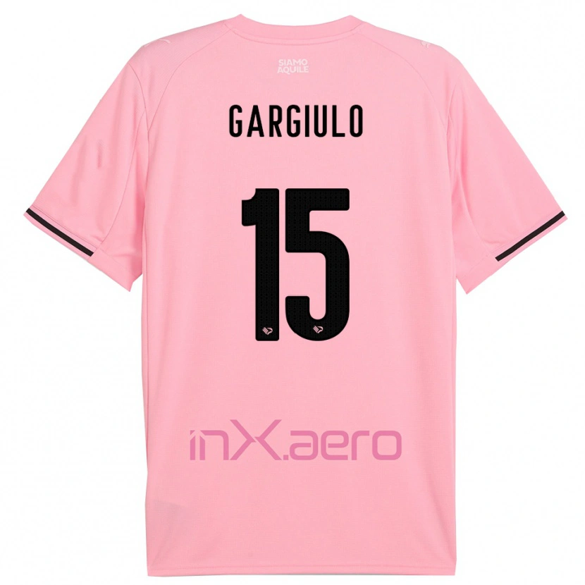 Danxen Damen Francesco Gargiulo #15 Pink Schwarz Heimtrikot Trikot 2025/26 T-Shirt