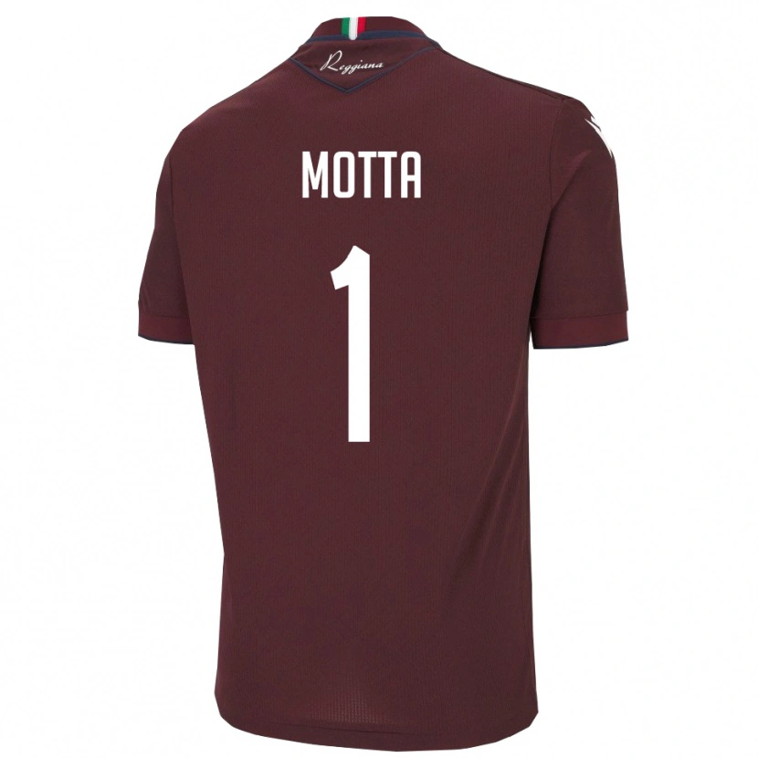 Danxen Damen Edoardo Motta #1 Burgund Weiß Heimtrikot Trikot 2025/26 T-Shirt