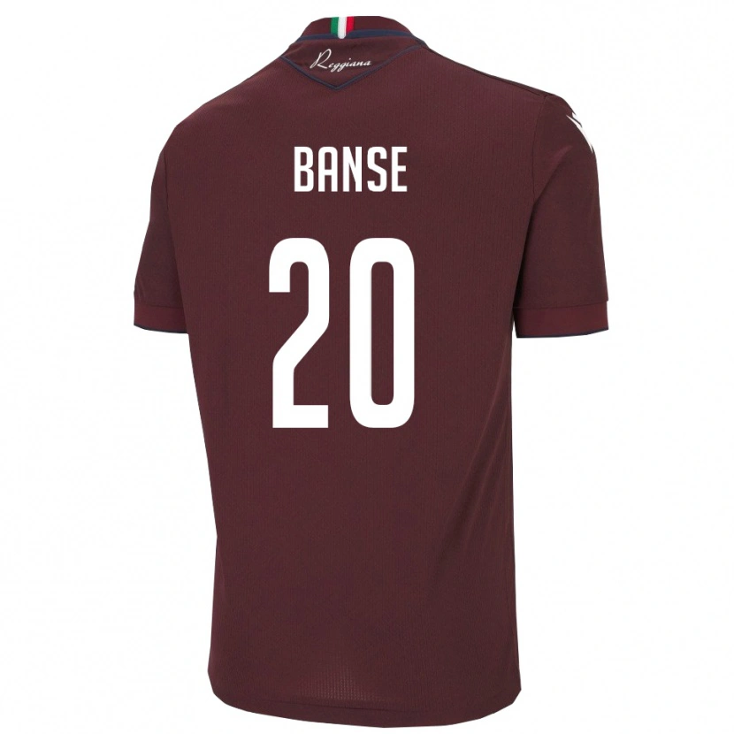Danxen Damen Ousmane Banse #20 Burgund Weiß Heimtrikot Trikot 2025/26 T-Shirt