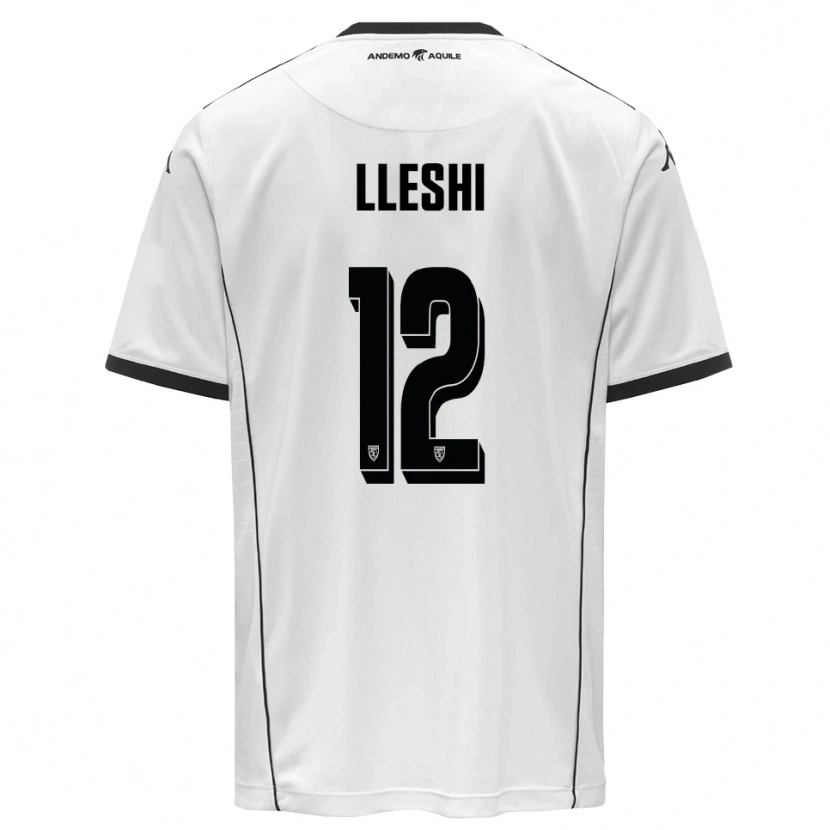 Danxen Damen Leonardo Lleshi #12 Weiß Schwarz Heimtrikot Trikot 2025/26 T-Shirt