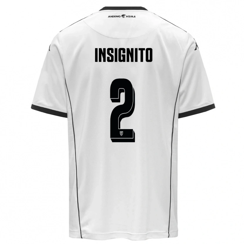 Danxen Damen Alessio Insignito #2 Weiß Schwarz Heimtrikot Trikot 2025/26 T-Shirt