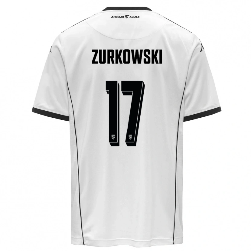 Danxen Damen Szymon Żurkowski #17 Weiß Schwarz Heimtrikot Trikot 2025/26 T-Shirt