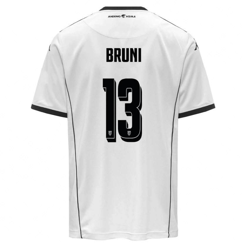 Danxen Damen Filippo Bruni #13 Weiß Schwarz Heimtrikot Trikot 2025/26 T-Shirt