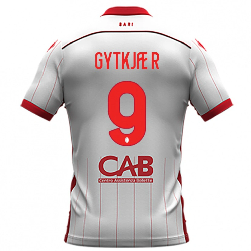 Danxen Damen Christian Gytkjær #9 Weiß Rot Heimtrikot Trikot 2025/26 T-Shirt