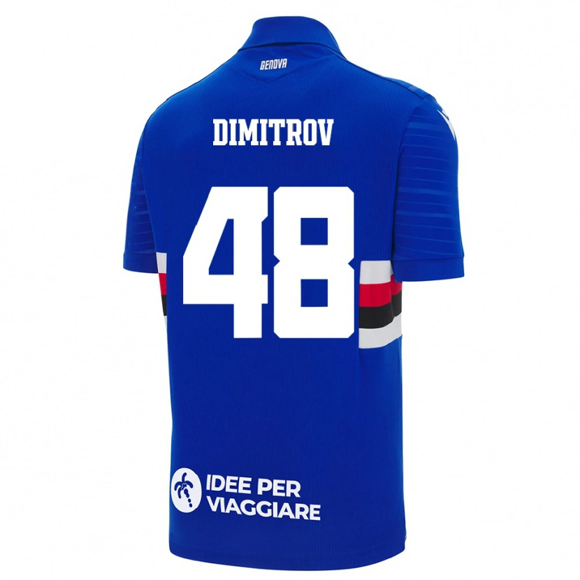 Danxen Damen Martin Dimitrov #48 Blau Weiß Heimtrikot Trikot 2025/26 T-Shirt