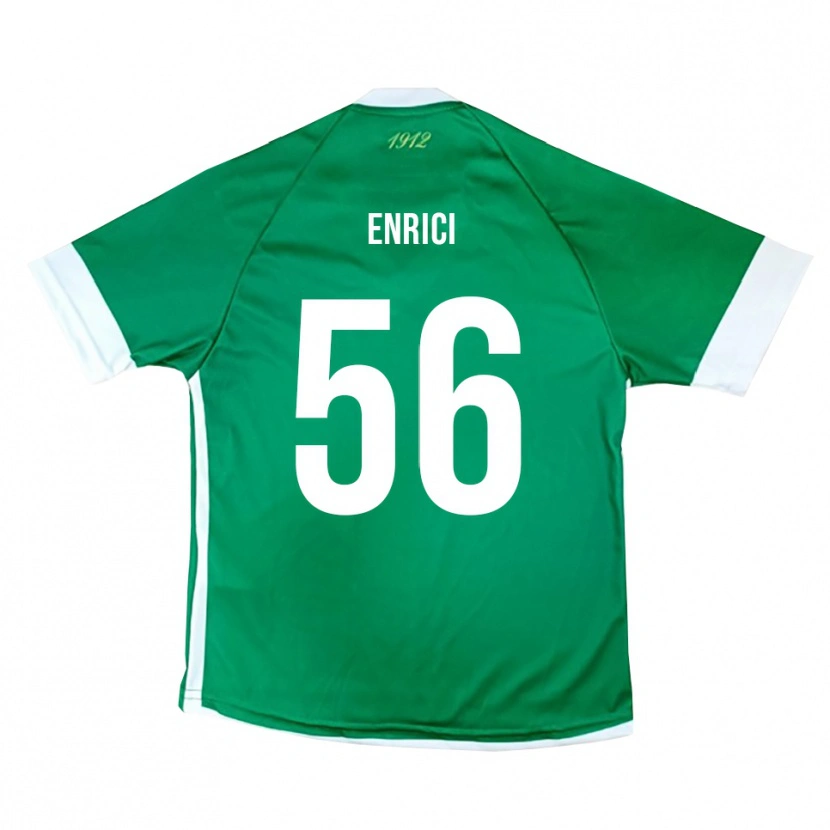 Danxen Damen Patrick Enrici #56 Grün Weiß Heimtrikot Trikot 2025/26 T-Shirt