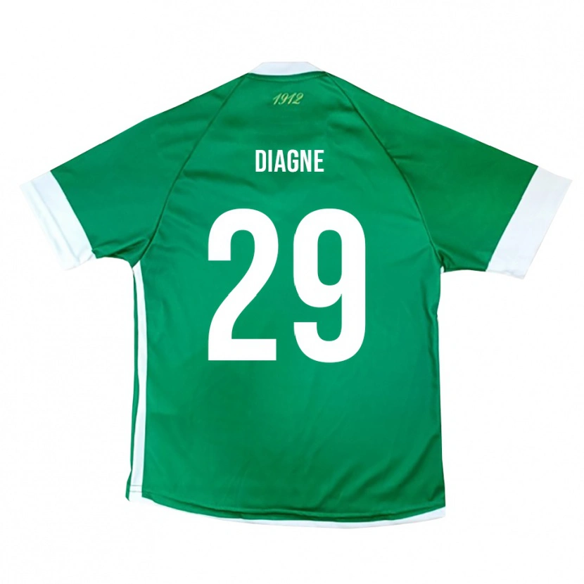 Danxen Damen Mamadou Diagne #29 Grün Weiß Heimtrikot Trikot 2025/26 T-Shirt