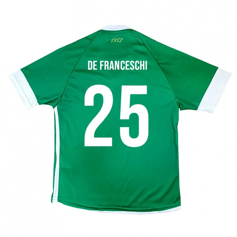 Danxen Damen Edoardo De Franceschi #25 Grün Weiß Heimtrikot Trikot 2025/26 T-Shirt