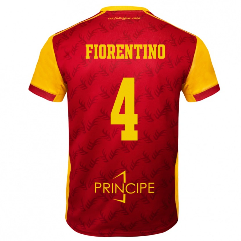 Danxen Damen Carlo Fiorentino #4 Gelb Rot Heimtrikot Trikot 2025/26 T-Shirt