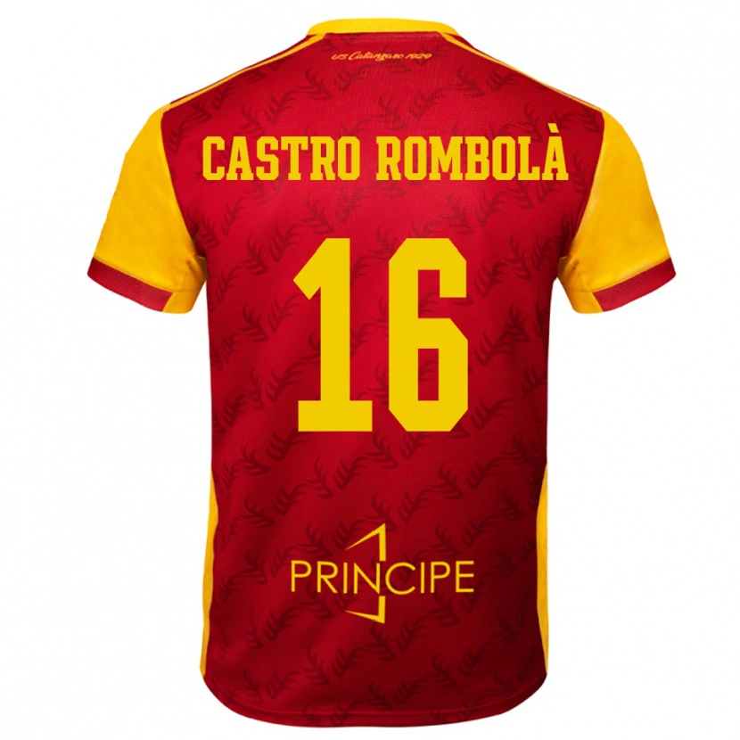 Danxen Damen Carlo Castro Rombolà #16 Gelb Rot Heimtrikot Trikot 2025/26 T-Shirt