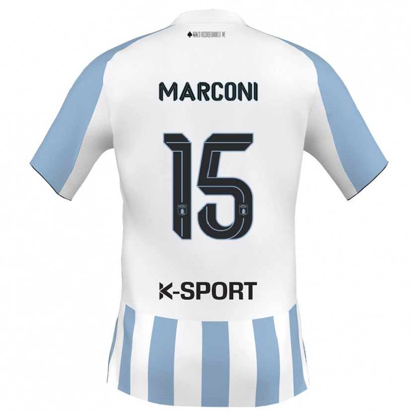 Danxen Damen Ivan Marconi #15 Weiß Himmelblau Heimtrikot Trikot 2025/26 T-Shirt