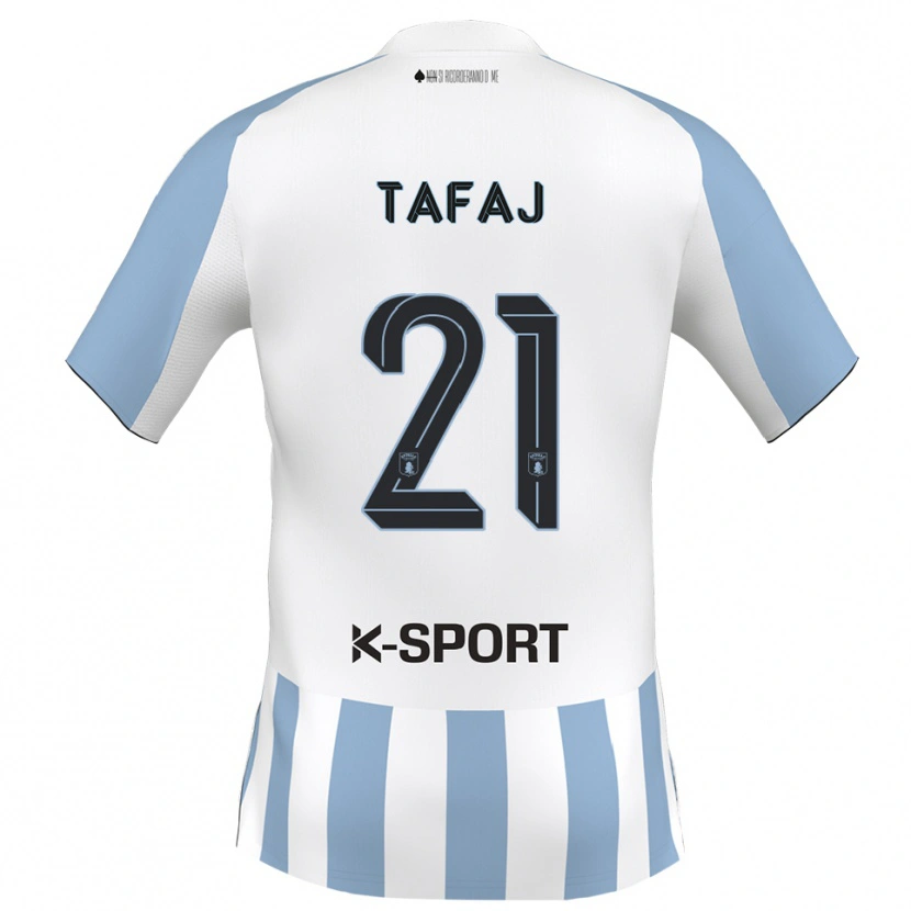 Danxen Damen Leo Tafaj #21 Weiß Himmelblau Heimtrikot Trikot 2025/26 T-Shirt