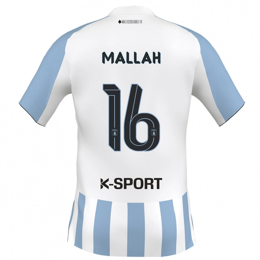 Danxen Damen Rachid Mallah #16 Weiß Himmelblau Heimtrikot Trikot 2025/26 T-Shirt