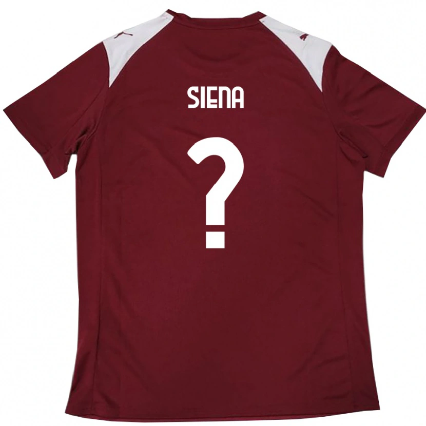 Danxen Damen Francesco Siena #0 Burgunderrot Weiß Heimtrikot Trikot 2025/26 T-Shirt