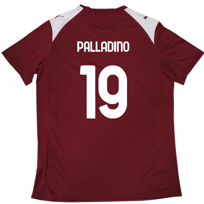 Danxen Damen Alfonso Palladino #19 Burgunderrot Weiß Heimtrikot Trikot 2025/26 T-Shirt