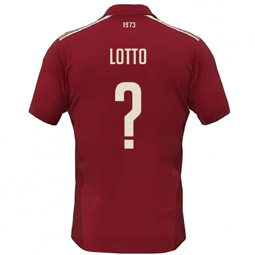 Danxen Damen Nicolò Lotto #0 Burgunderrot Weiß Heimtrikot Trikot 2025/26 T-Shirt