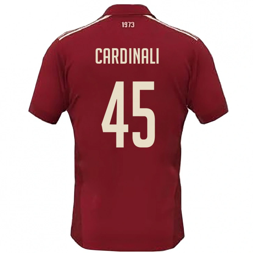 Danxen Damen Matteo Cardinali #45 Burgunderrot Weiß Heimtrikot Trikot 2025/26 T-Shirt