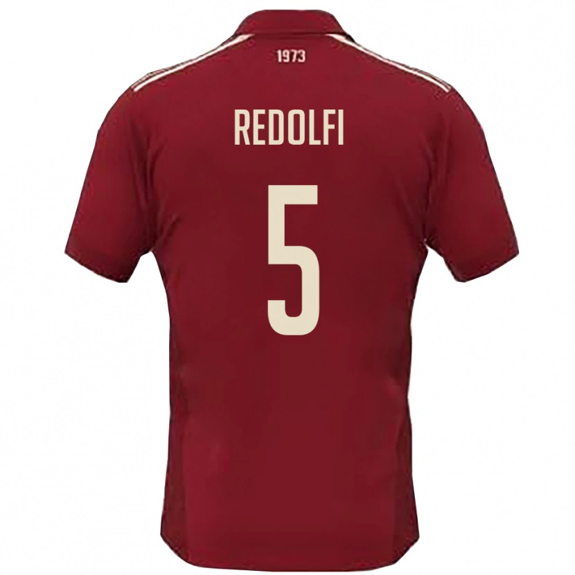 Danxen Damen Alex Redolfi #5 Burgunderrot Weiß Heimtrikot Trikot 2025/26 T-Shirt