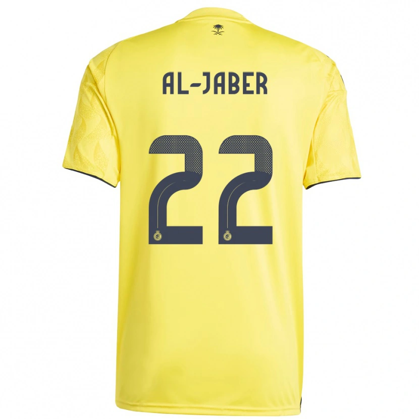 Danxen Damen Abdulmalik Al-Jaber #22 Gelb Schwarz Heimtrikot Trikot 2025/26 T-Shirt