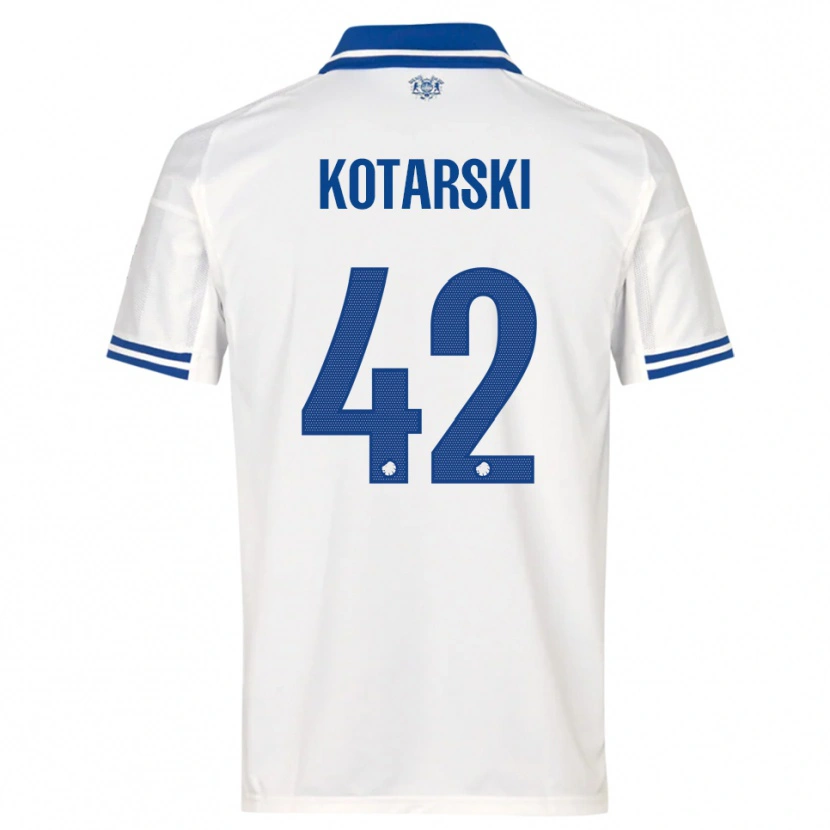 Danxen Damen Dominik Kotarski #42 Weiß Blau Heimtrikot Trikot 2025/26 T-Shirt