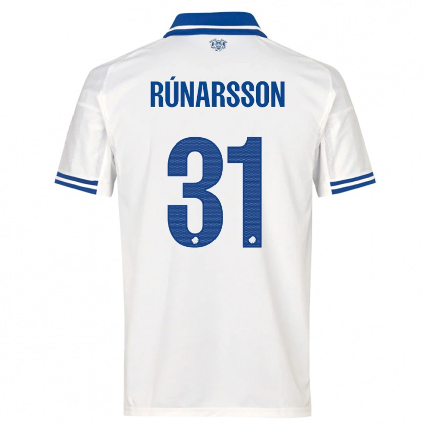 Danxen Damen Rúnar Alex Rúnarsson #31 Weiß Blau Heimtrikot Trikot 2025/26 T-Shirt