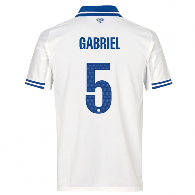 Danxen Damen Gabriel Pereira #5 Weiß Blau Heimtrikot Trikot 2025/26 T-Shirt