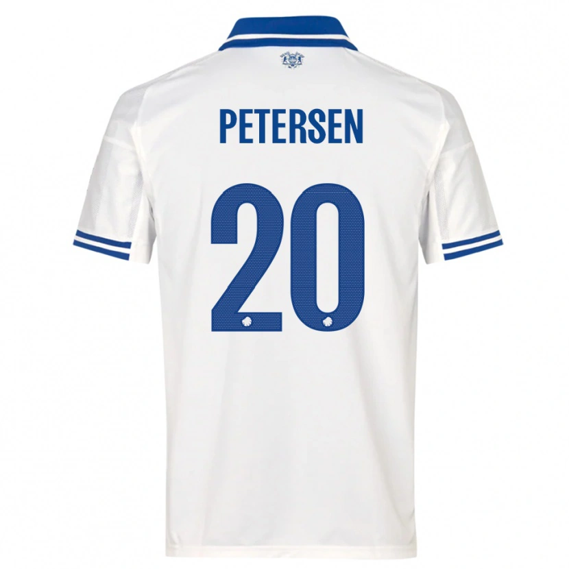 Danxen Damen Frederik Petersen #20 Weiß Blau Heimtrikot Trikot 2025/26 T-Shirt