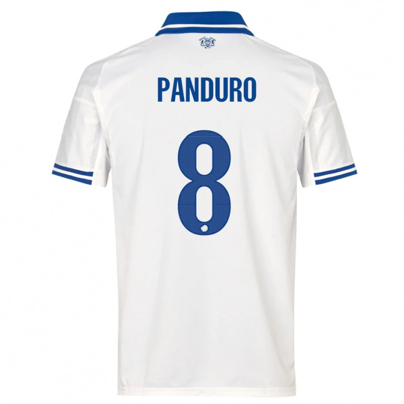 Danxen Damen Tristan Panduro #8 Weiß Blau Heimtrikot Trikot 2025/26 T-Shirt