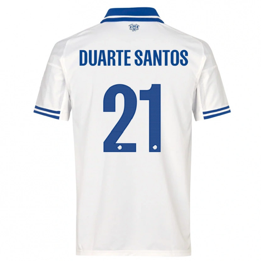 Danxen Damen Gabriel Duarte Santos #21 Weiß Blau Heimtrikot Trikot 2025/26 T-Shirt