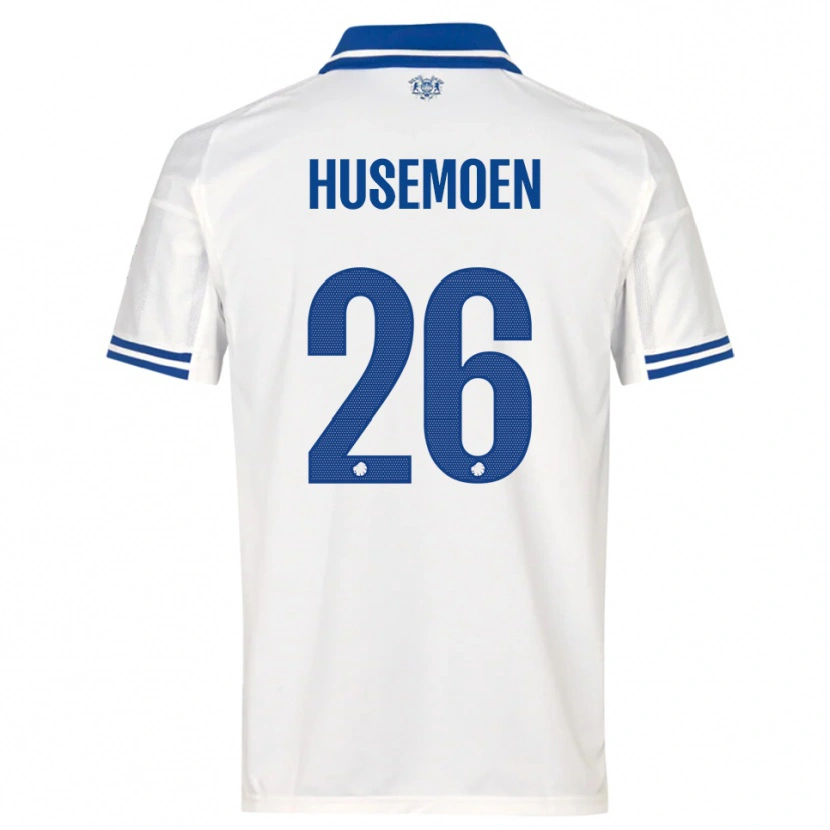 Danxen Damen Astrid Husemoen #26 Weiß Blau Heimtrikot Trikot 2025/26 T-Shirt