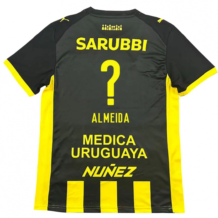 Danxen Damen Martín Almeida #0 Gelb Schwarz Heimtrikot Trikot 2025/26 T-Shirt