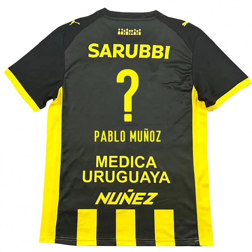 Danxen Damen Juan Pablo Muñoz #0 Gelb Schwarz Heimtrikot Trikot 2025/26 T-Shirt