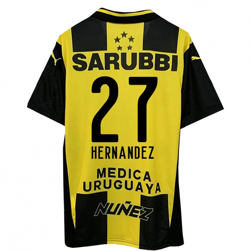 Danxen Damen Lucas Hernández #27 Gelb Schwarz Heimtrikot Trikot 2025/26 T-Shirt