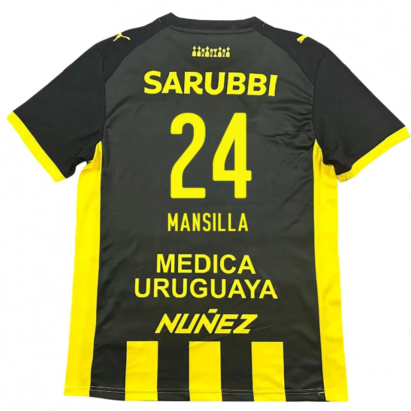 Danxen Damen Brian Mansilla #24 Gelb Schwarz Heimtrikot Trikot 2025/26 T-Shirt