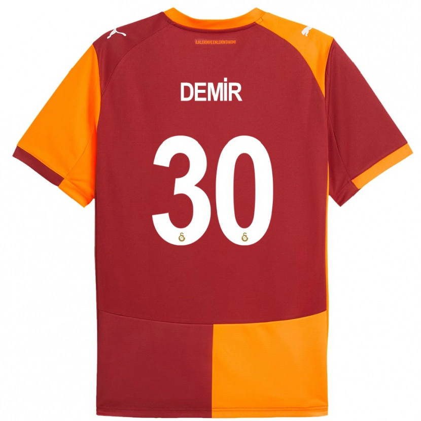 Danxen Damen Yusuf Demir #30 Rot Orange Heimtrikot Trikot 2025/26 T-Shirt