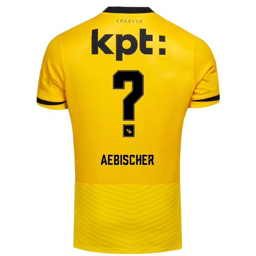 Danxen Damen Nico Aebischer #0 Gelb Schwarz Heimtrikot Trikot 2025/26 T-Shirt
