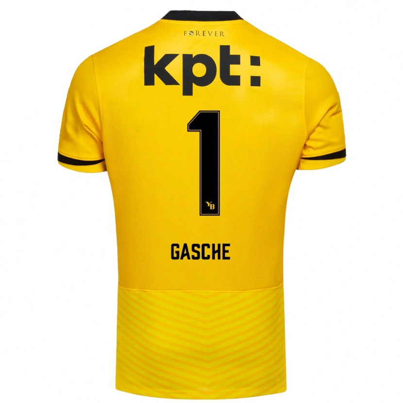 Danxen Damen Bastian Gasche #1 Gelb Schwarz Heimtrikot Trikot 2025/26 T-Shirt