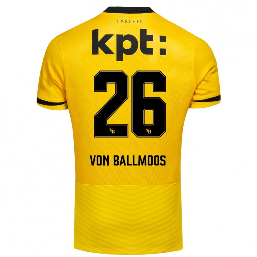 Danxen Damen David Von Ballmoos #26 Gelb Schwarz Heimtrikot Trikot 2025/26 T-Shirt
