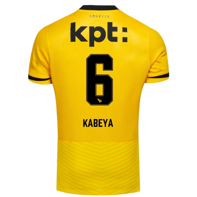 Danxen Damen Benjamin Kabeya #6 Gelb Schwarz Heimtrikot Trikot 2025/26 T-Shirt