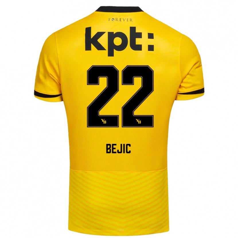 Danxen Damen Endrit Bejic #22 Gelb Schwarz Heimtrikot Trikot 2025/26 T-Shirt
