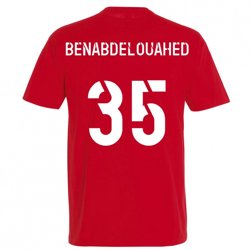 Danxen Damen Kaïs Benabdelouahed #35 Rot Gelb Heimtrikot Trikot 2025/26 T-Shirt