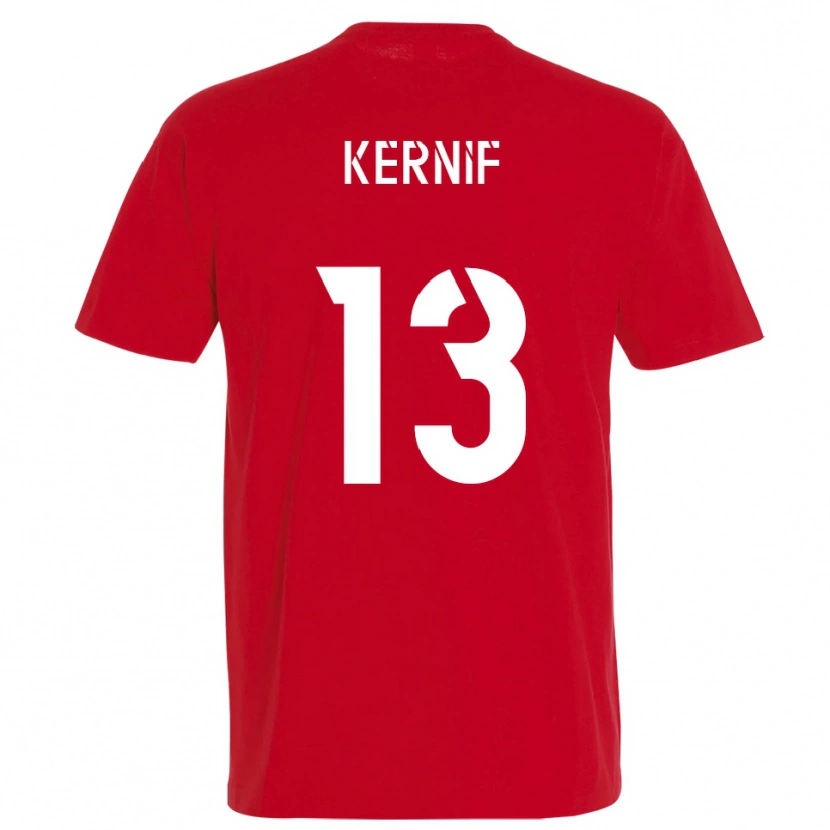 Danxen Damen Nourdine Kernif #13 Rot Gelb Heimtrikot Trikot 2025/26 T-Shirt