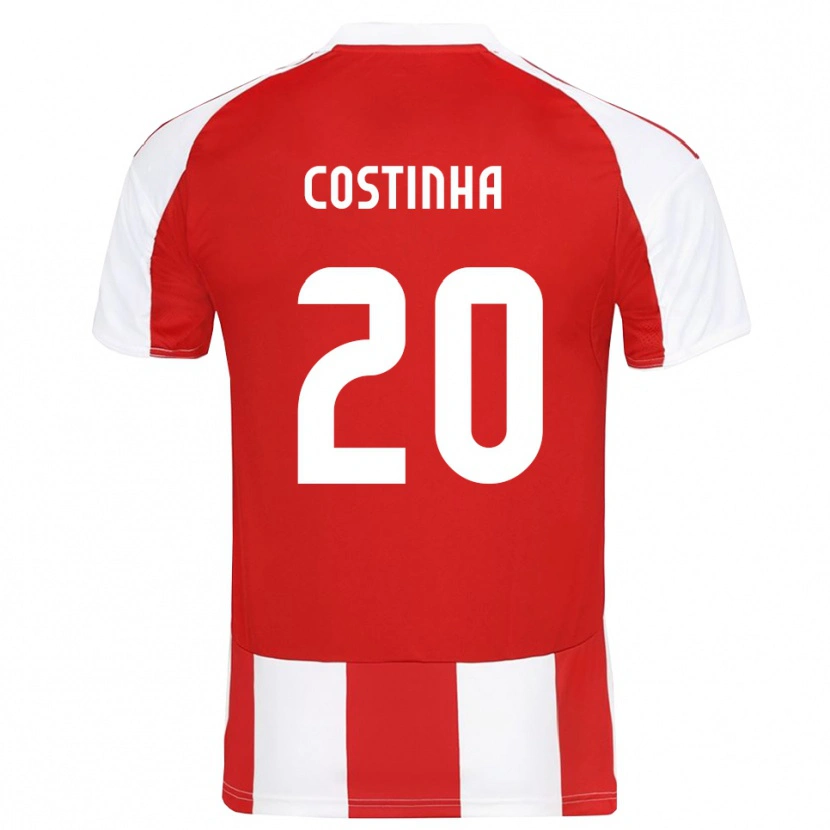 Danxen Damen Costinha #20 Rot Weiß Heimtrikot Trikot 2025/26 T-Shirt