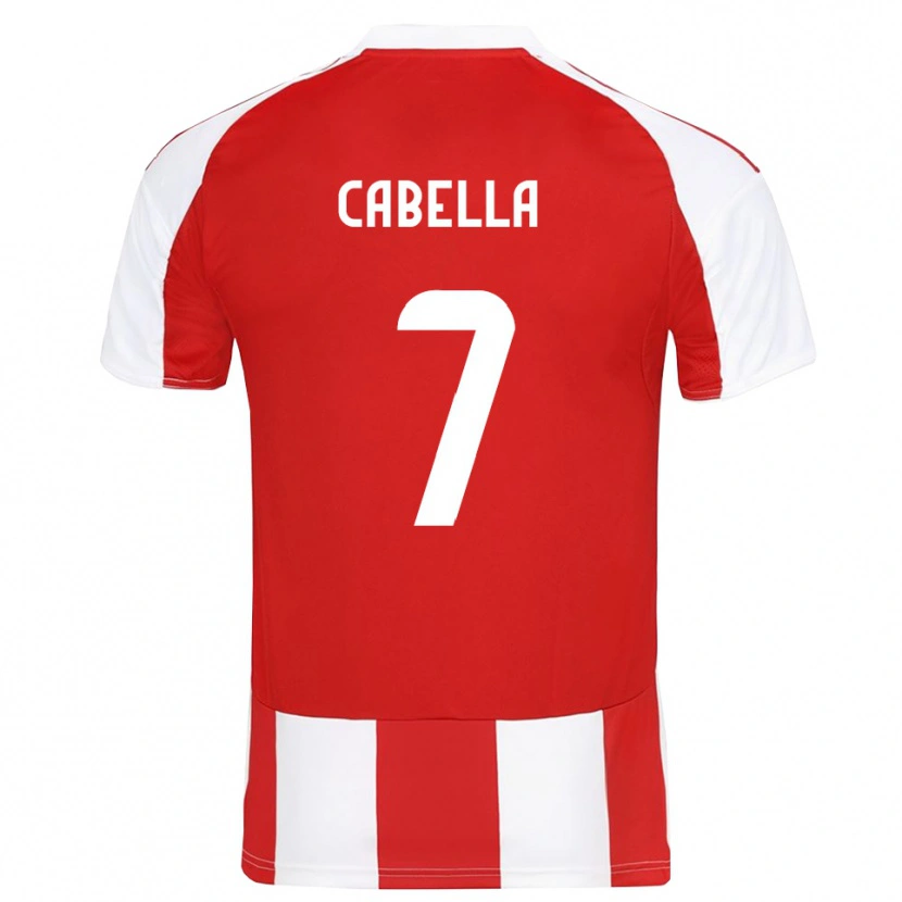 Danxen Damen Rémy Cabella #7 Rot Weiß Heimtrikot Trikot 2025/26 T-Shirt