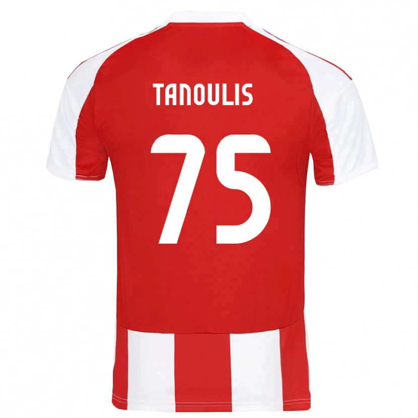 Danxen Damen Konstantinos Tanoulis #75 Rot Weiß Heimtrikot Trikot 2025/26 T-Shirt