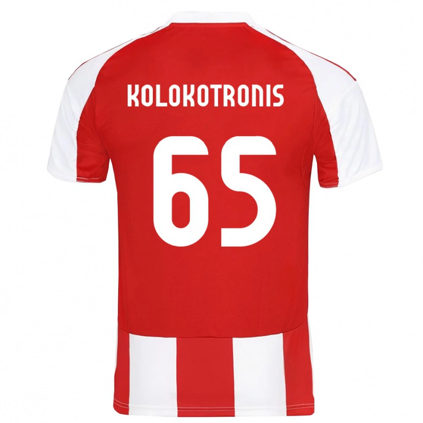 Danxen Damen Petros Kolokotronis #65 Rot Weiß Heimtrikot Trikot 2025/26 T-Shirt