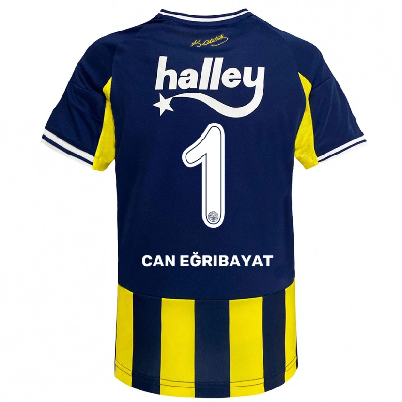 Danxen Damen İrfan Can Eğribayat #1 Gelb Marineblau Weiß Heimtrikot Trikot 2025/26 T-Shirt