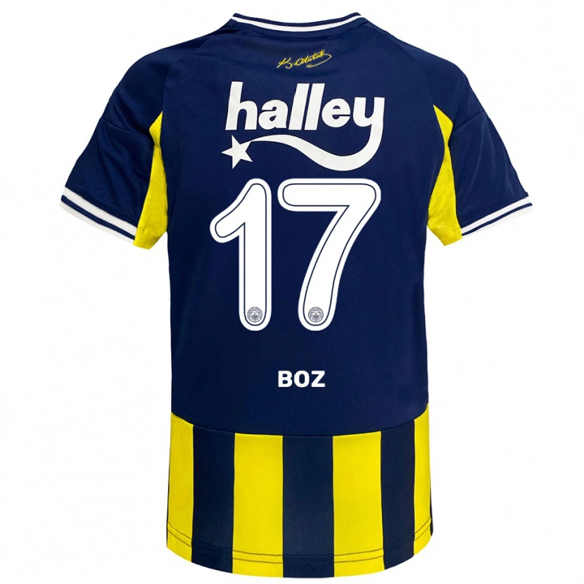 Danxen Damen Yasir Boz #17 Gelb Marineblau Weiß Heimtrikot Trikot 2025/26 T-Shirt