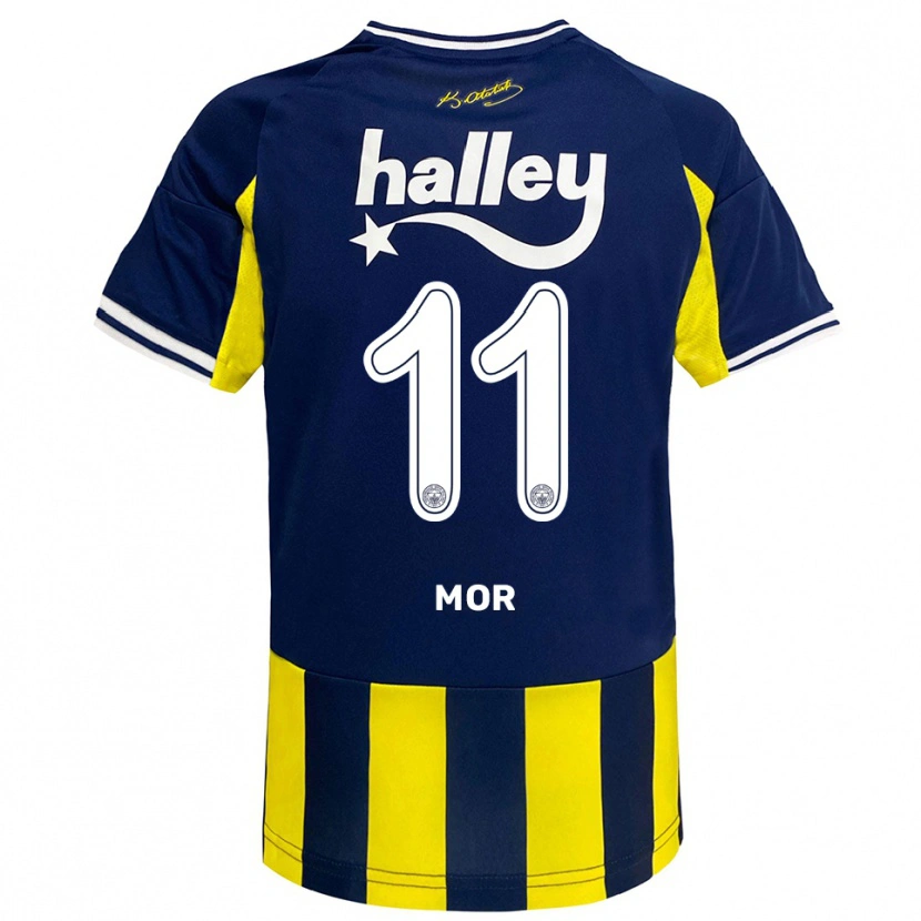 Danxen Damen Emre Mor #11 Gelb Marineblau Weiß Heimtrikot Trikot 2025/26 T-Shirt