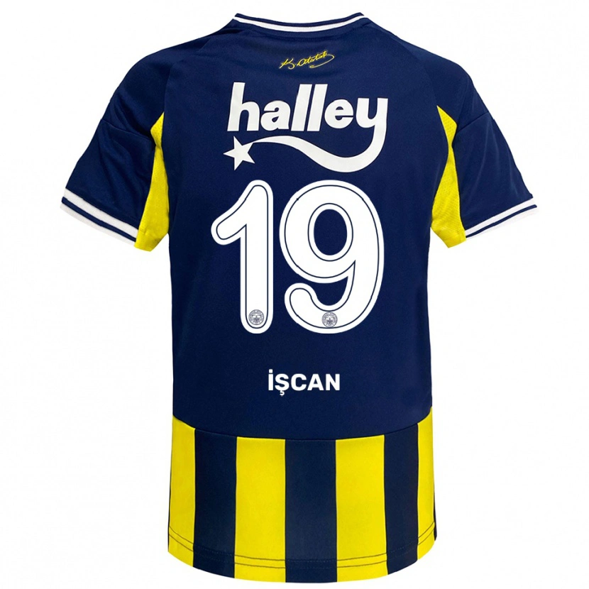 Danxen Damen Berkay İşcan #19 Gelb Marineblau Weiß Heimtrikot Trikot 2025/26 T-Shirt